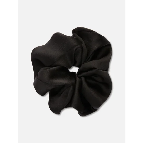 Textured Jumbo Scrunchies - Black