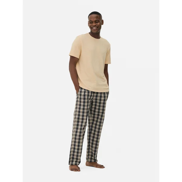 Textured Pajamas - Tan