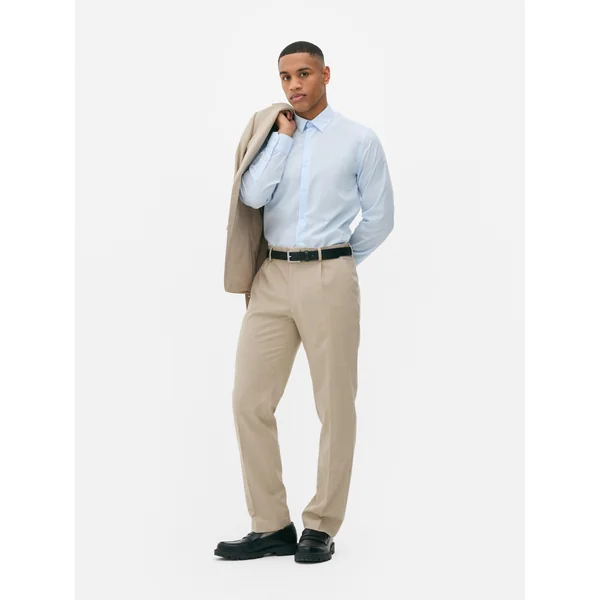 Textured Suit Pants - Ivory