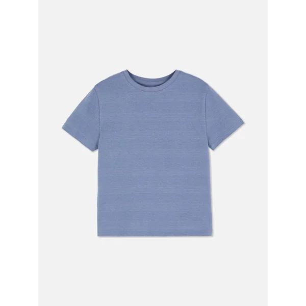 Textured T-Shirt - Blue
