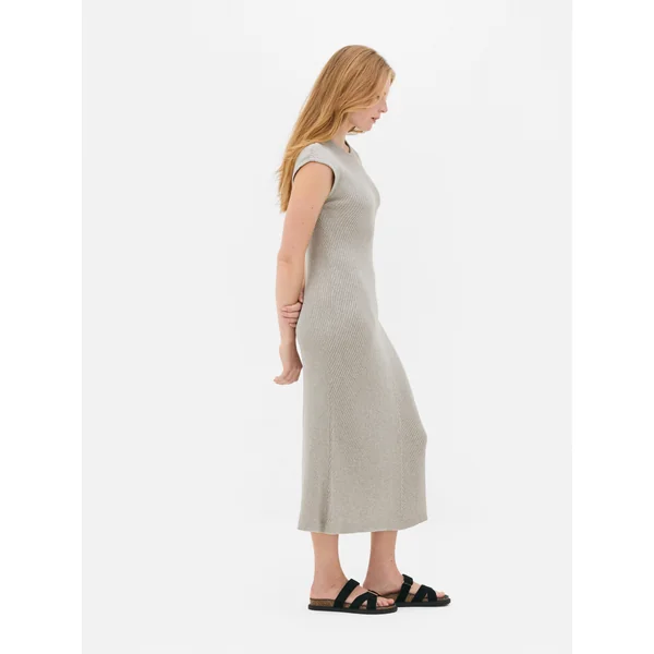 The Edit Knit Dress - Gray