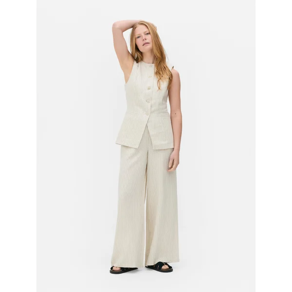 The Edit Linen Vest - Multi