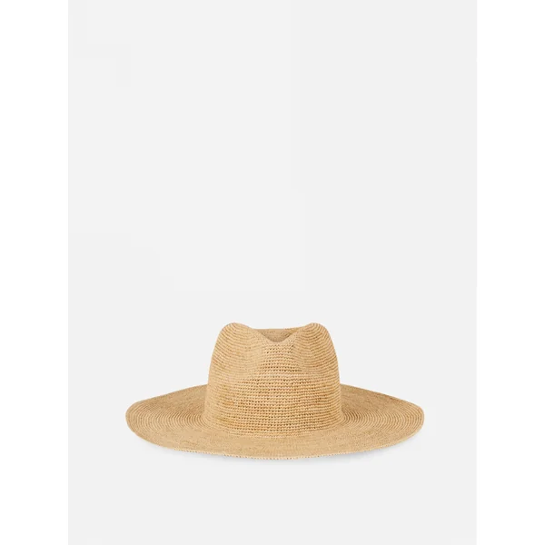 The Edit Straw Fedora - Natural