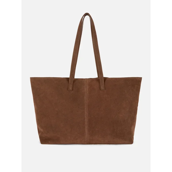 The Edit Suede Extra Large Shopper - Sand