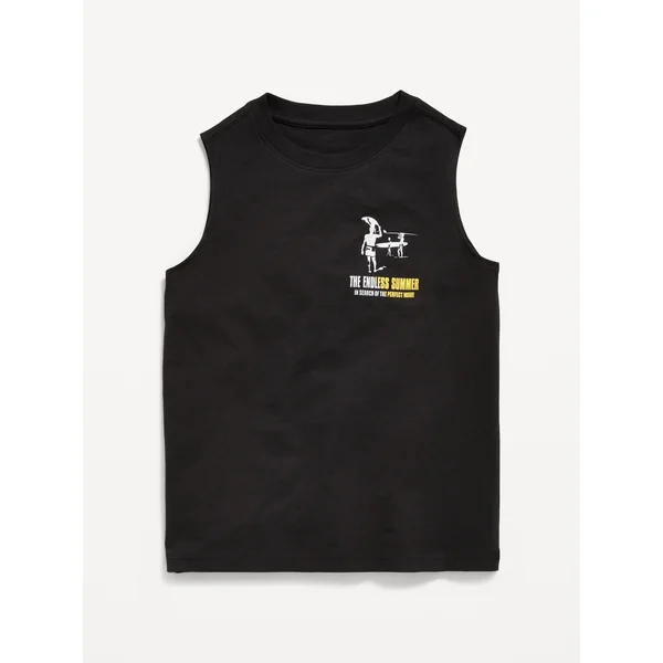 The Endless Summer™ Muscle Tank Top for Boys - Black Jack