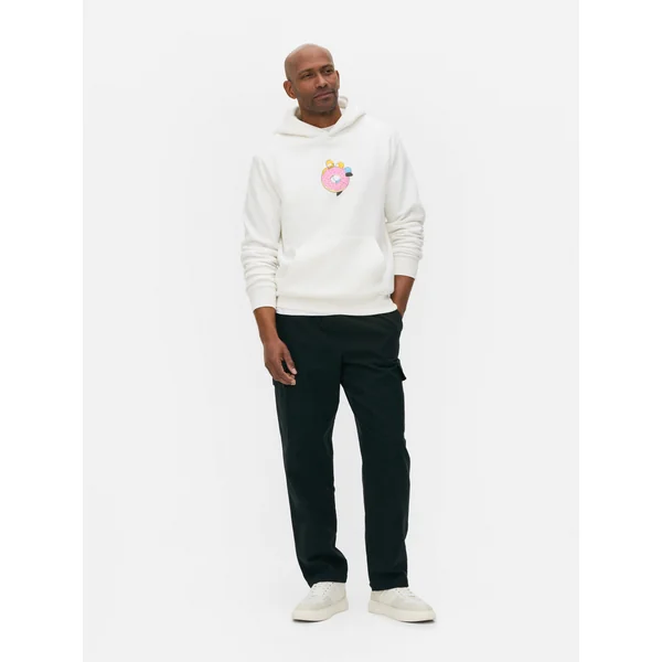 The Simpsons Donuts Hoodie - Ivory