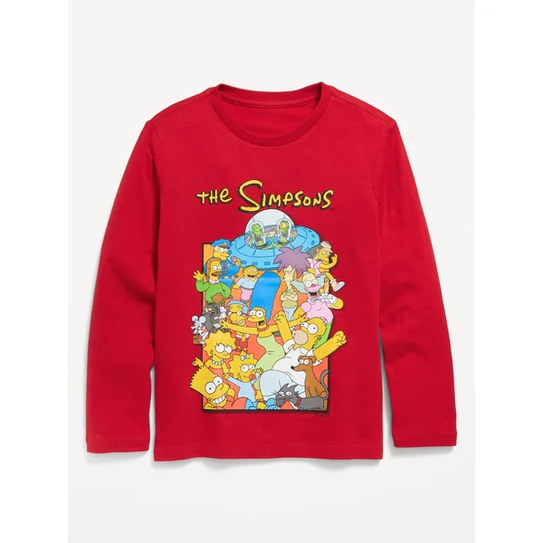 The Simpsons™ Gender-Neutral Graphic T-Shirt for Kids - ROBBIE RED