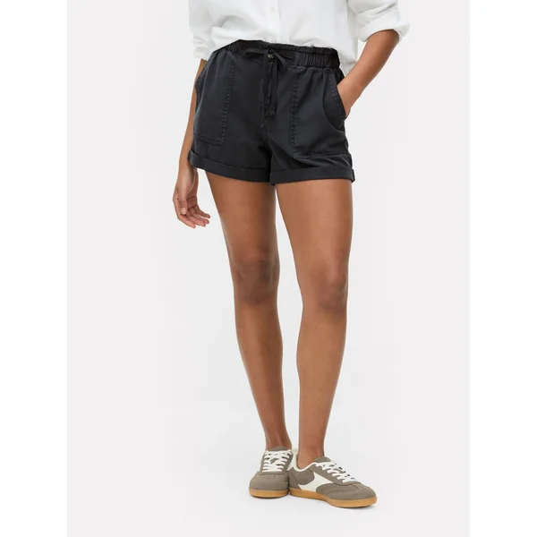 Tie Waist Shorts - Navy