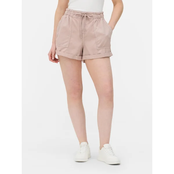 Tie Waist Shorts - Pink
