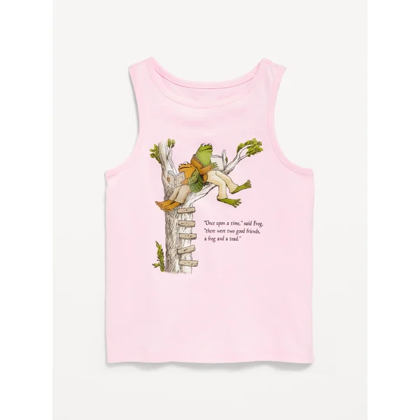 Toad and Frog™ Fitted Graphic Tank Top for Girls - Oleander