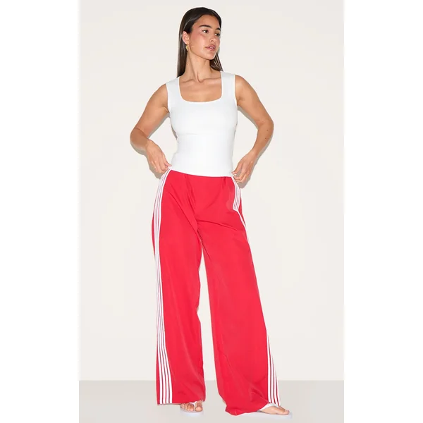 Tomato Shell Side Stripe Detail Track Pants