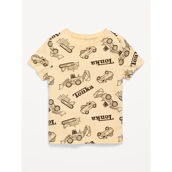 Tonka® Truck Unisex Graphic T-Shirt for Toddler - Butter Yellow