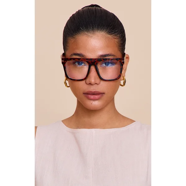 Tortoise Shell Square Blue Light Readers