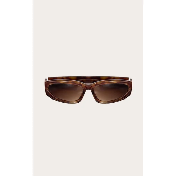 Tortoiseshell Chunky Angled Sunglasses