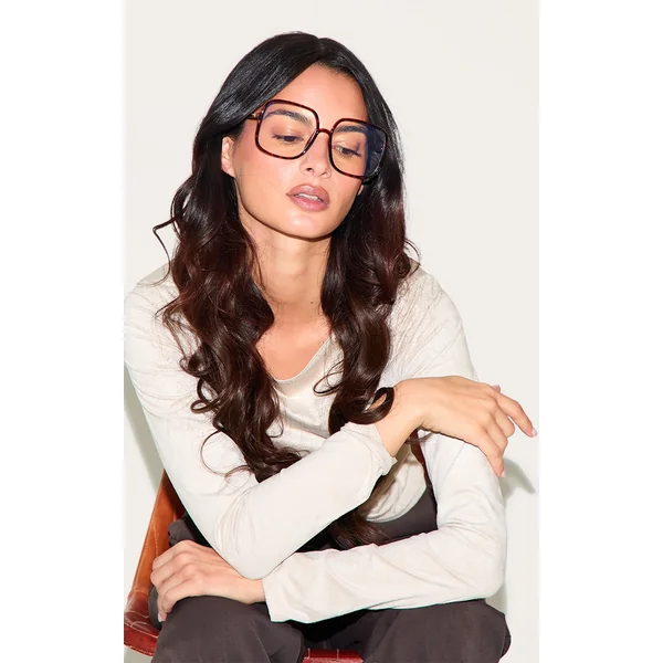 Tortoiseshell Oversized Frame Blue Light Readers