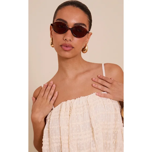 Tortoiseshell Round Lens Sunglasses