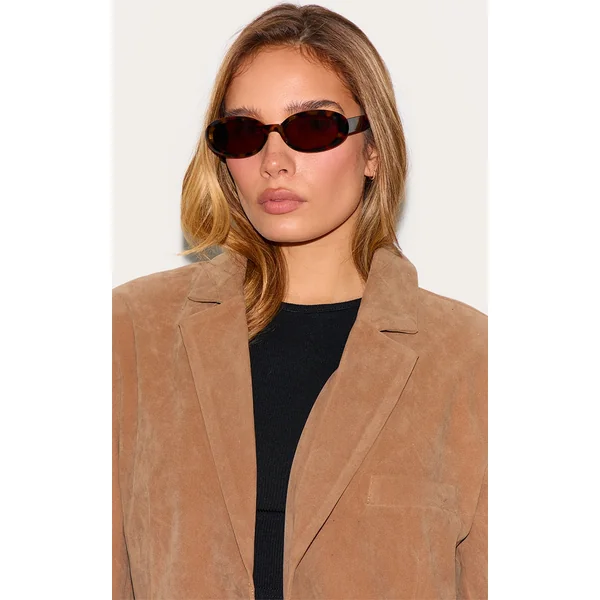 Tortoiseshell Small Oval Sunglasses