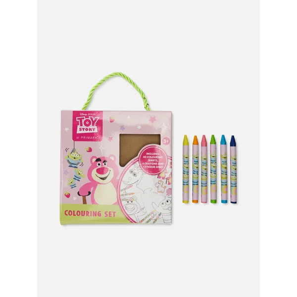 Toy Story Lotso Carry-Along Coloring Set - Pink