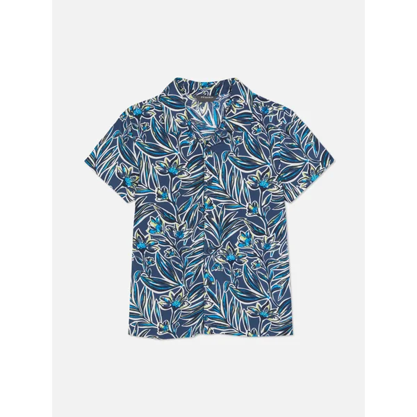 Tropical Floral Shirt - Navy