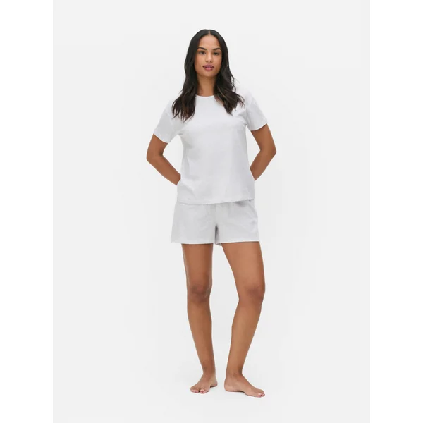 T-Shirt and Shorts Pajamas - Gray Heather