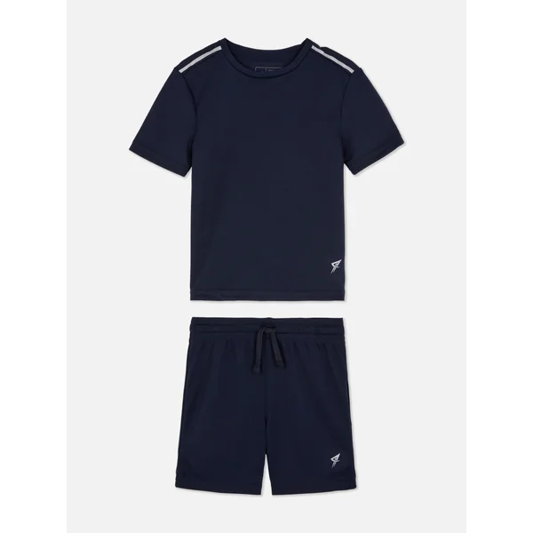 T-Shirt and Shorts Sport Set - Navy