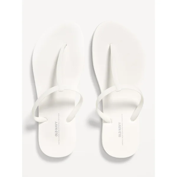 T-Strap Sandals Sandals (Partially Plant-Based) - White