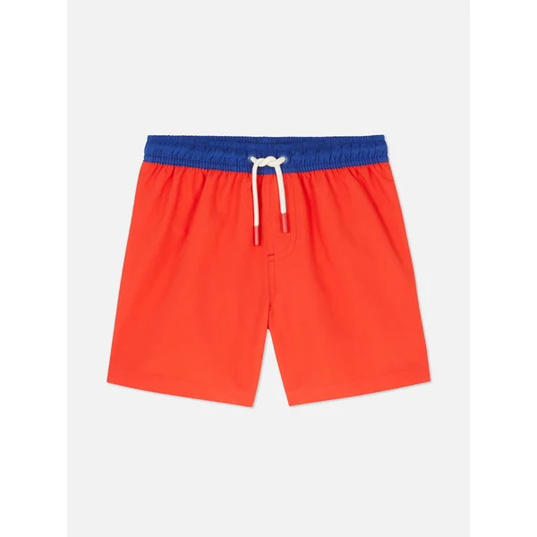 Two Tone Swim Shorts - Red