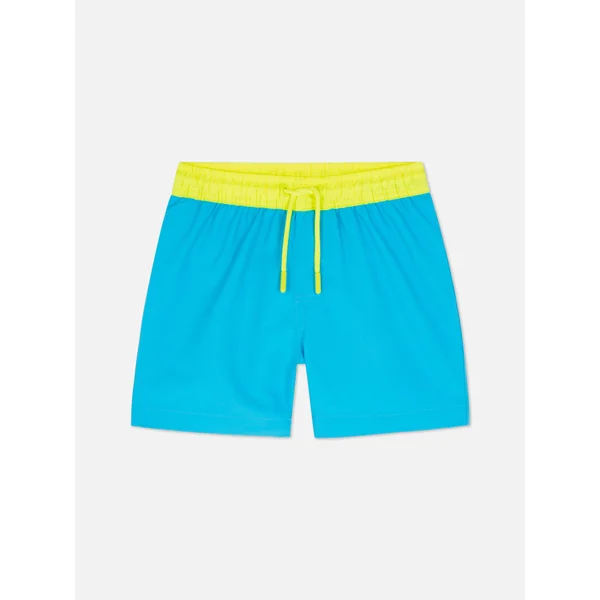 Two Tone Swim Shorts - Turquoise