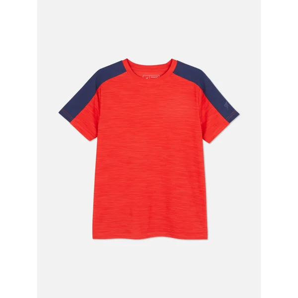 Two-Tone Active T-Shirt - Red
