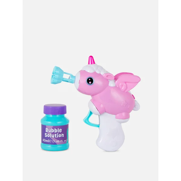 Unicorn Bubble Gun Toy - Pink