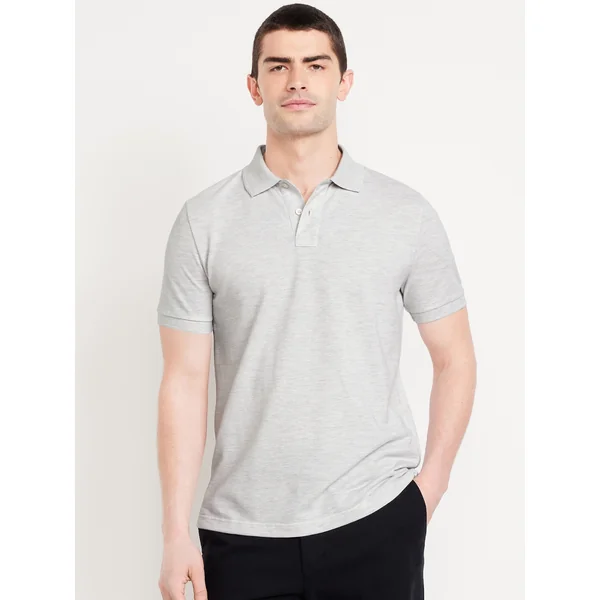 Uniform Pique Polo - Antique White Heather