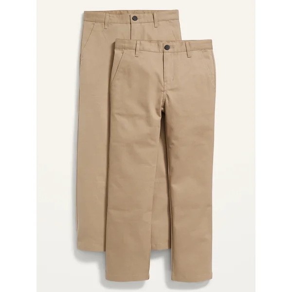 Uniform Straight Leg Pants for Boys 2-Pack - Shore Enough