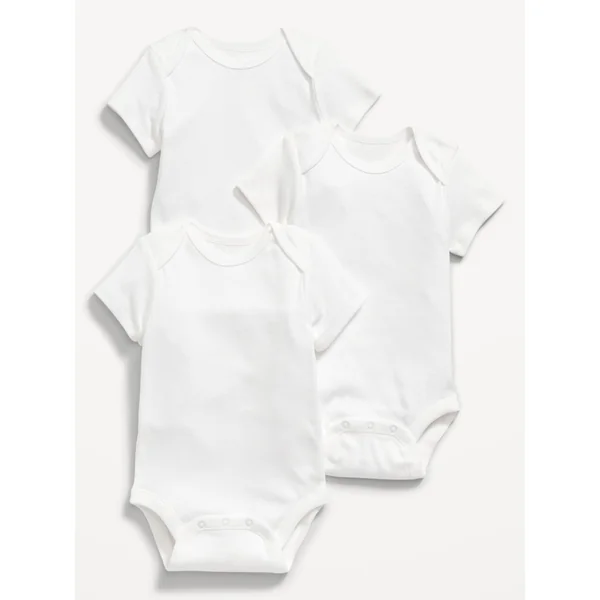 Unisex Bodysuit 3-Pack for Baby - Calla Lily White
