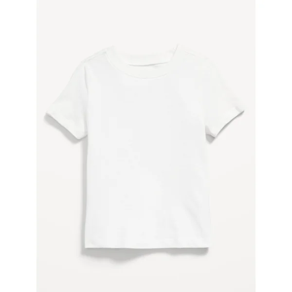 Unisex Crew-Neck T-Shirt for Toddler - Calla Lily White