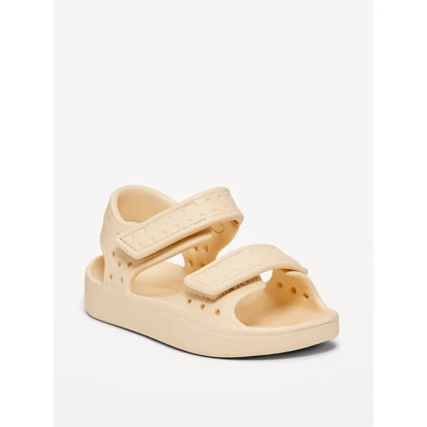 Unisex Double-Strap Sandals for Toddler (Partially Plant-Based) - Cool Almond