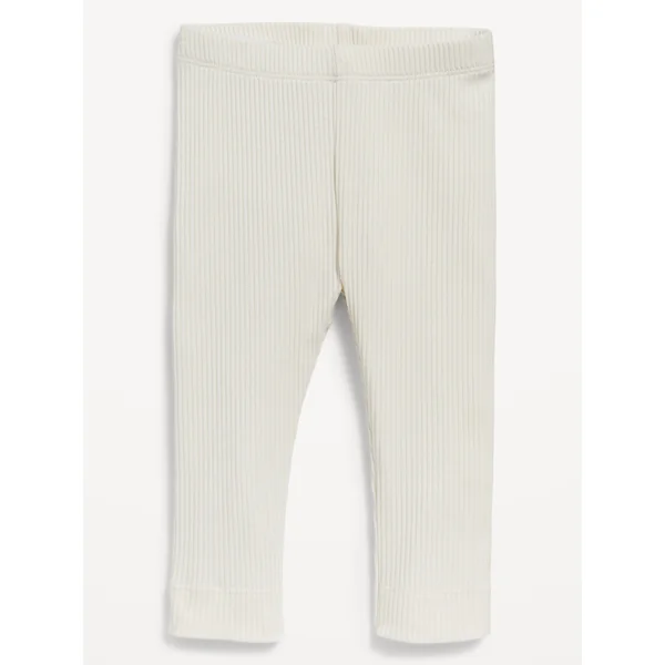 Unisex Rib-Knit Leggings for Baby - Cream Puff