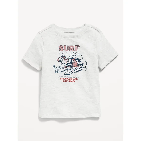 Unisex Short-Sleeve Graphic T-Shirt for Toddler - Light Heather Gray