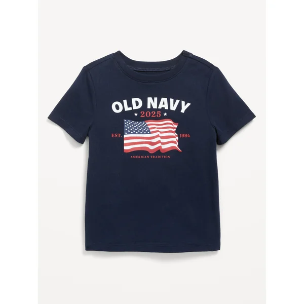 Unisex Short-Sleeve Logo-Graphic T-Shirt for Toddler - Navy Blue (Match The Fam)