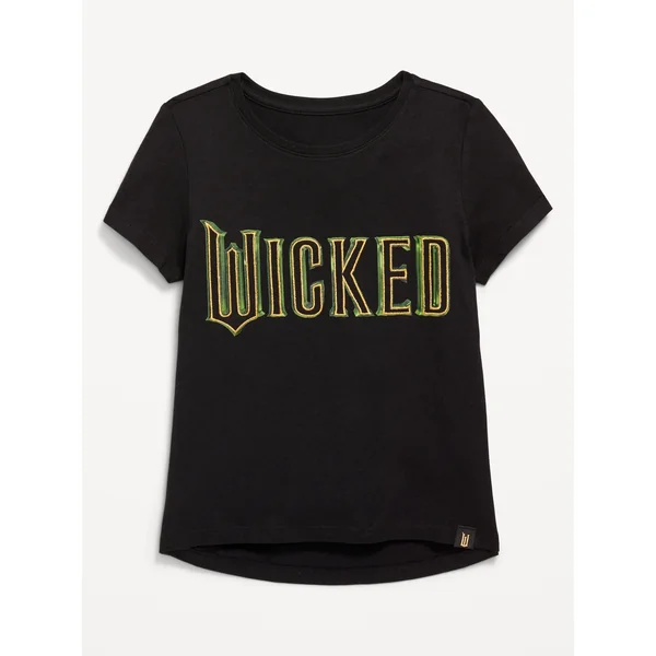 Universal Wicked™ Graphic T-Shirt for Girls - Embroidered Black Jack