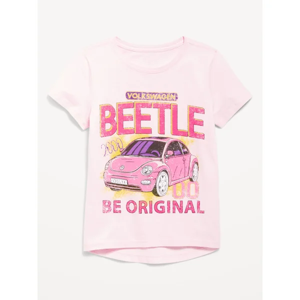 Volkswagen™ Beetle Graphic T-Shirt for Girls - Oleander