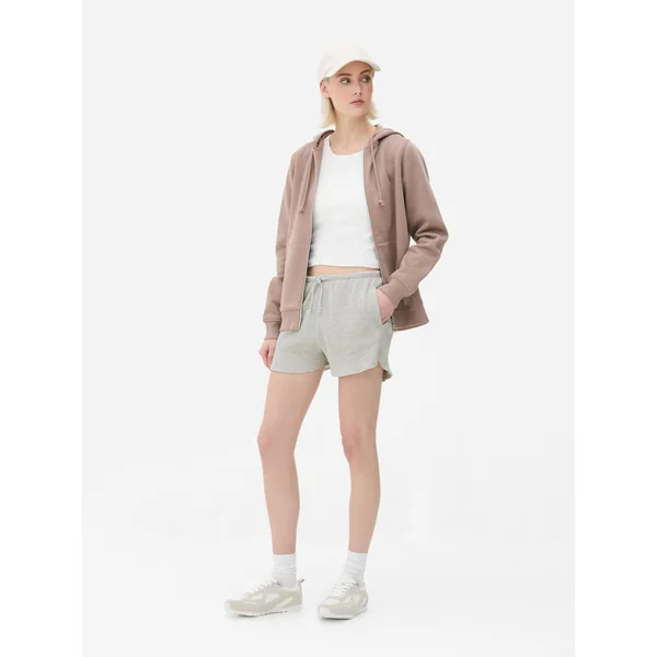Waffle Texture Shorts - Gray Heather