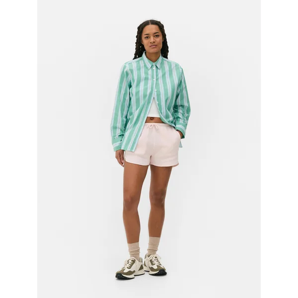 Waffle Texture Shorts - Light Pink