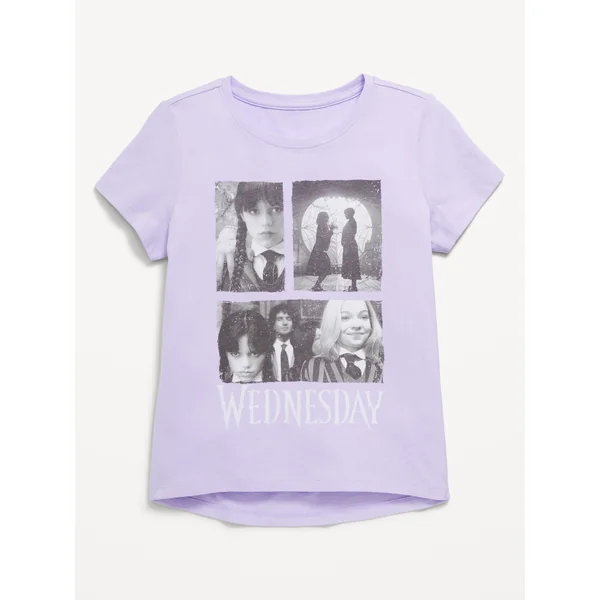 Wednesday™ Graphic T-Shirt for Girls - Lavender Haven