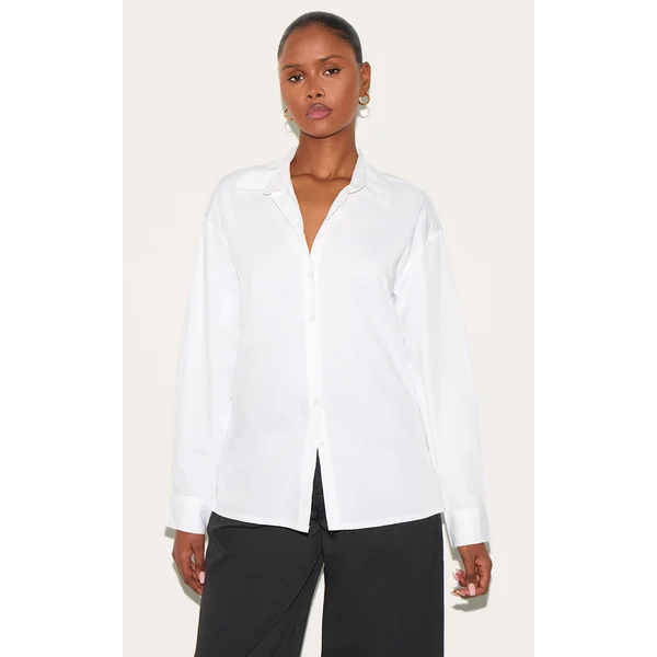 White Cotton Button Shirt