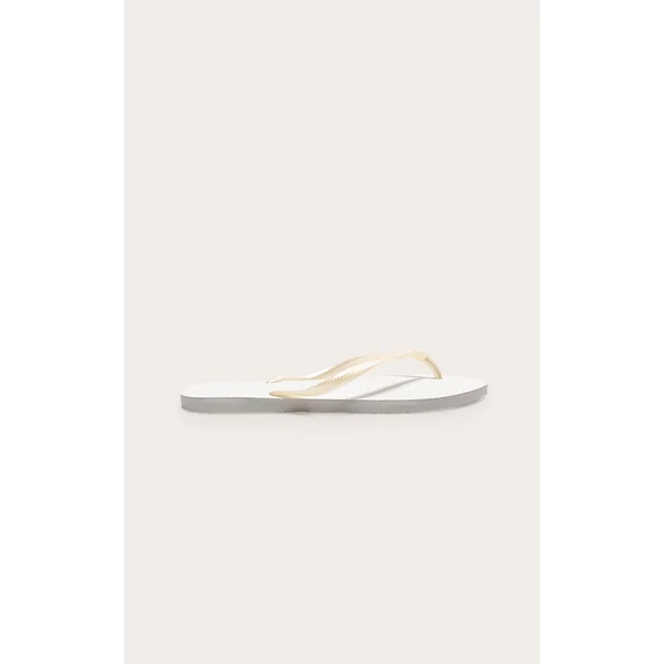 White Havaianas Slim