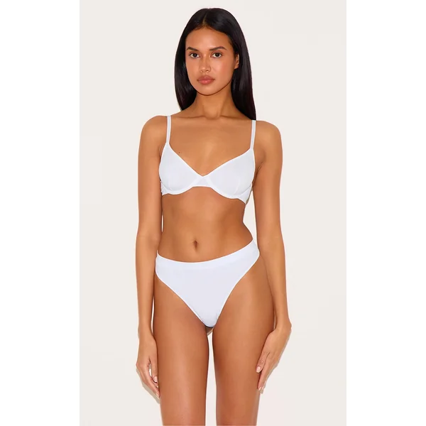 White Non Cupped Underwired Bra