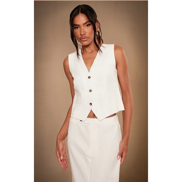 White Premium Tailored Vest