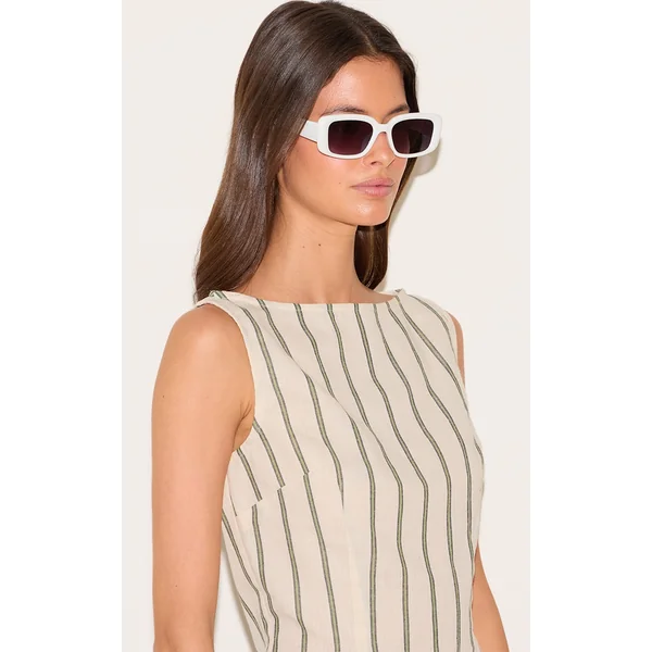 White Square Sunglasses