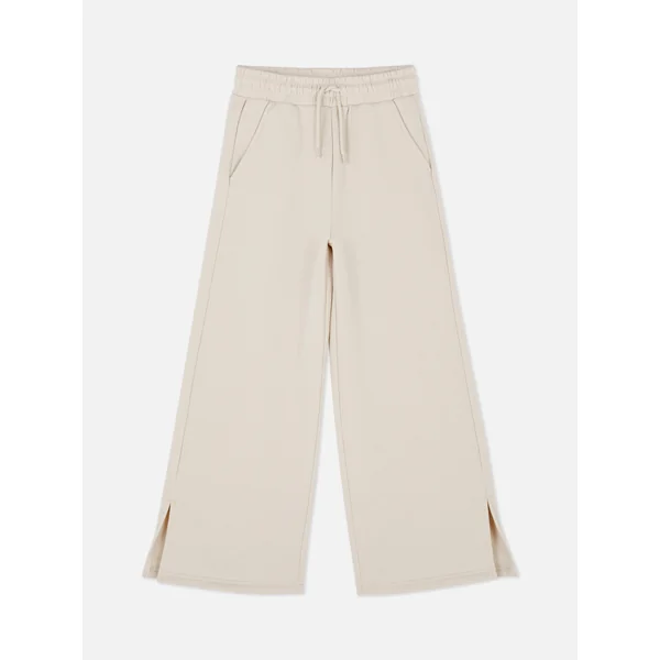 Wide Leg Joggers - Stone