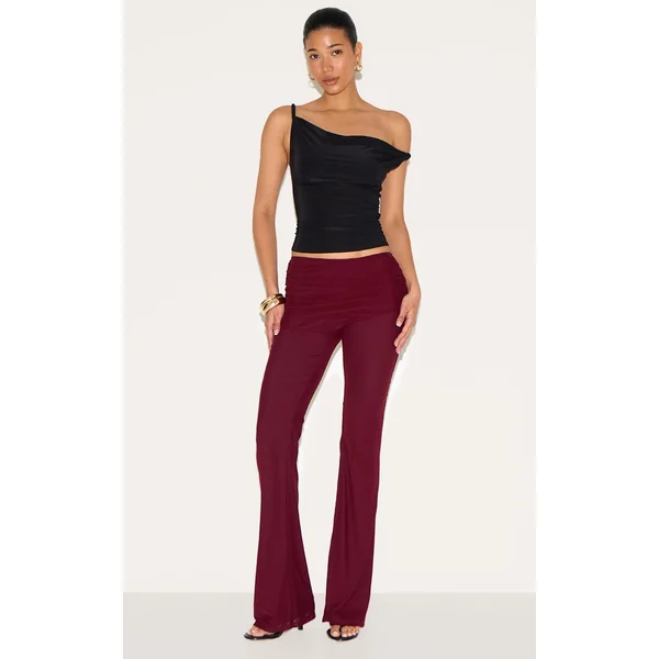 Wine Mesh Foldover Flares
